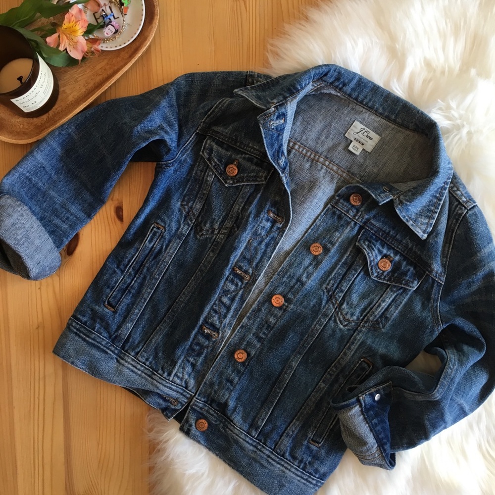 J. Crew Denim Jean Jacket Size XXS